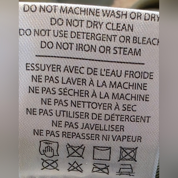 Blue Sky Waxed Cotton Forest Green Coat. Button Down, Belted, Small, - Picture 10 of 14